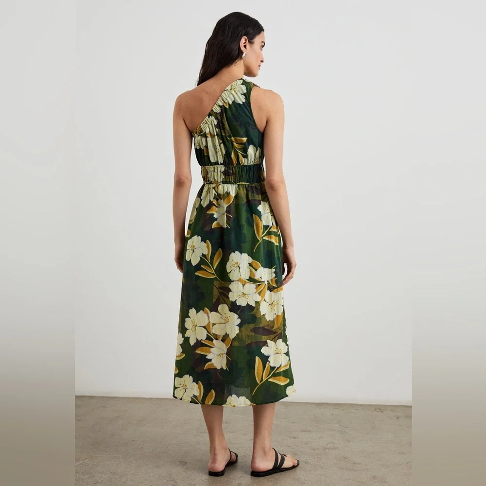 Rails EUC Selani Floral One-Shoulder
100% Cotton Midi Dress in Plumeria Size S - Picture 3 of 12
